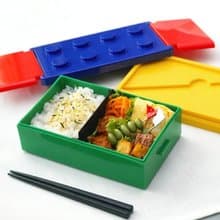 P:BLOCK ロック式 ブロック 1段 弁当箱 580ml お箸付き 電子レンジ対応 軽量 ランチベルト不要 子供 ギフト 学校 日本製