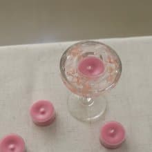 /高腳杯果凍燭台/香氛 蠟燭 儀式感 情人節 花 乾燥花 七夕 生日
