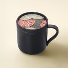 陸寶 刺繡 隨心杯 馬克杯 一杯一蓋 400ML 泡茶杯