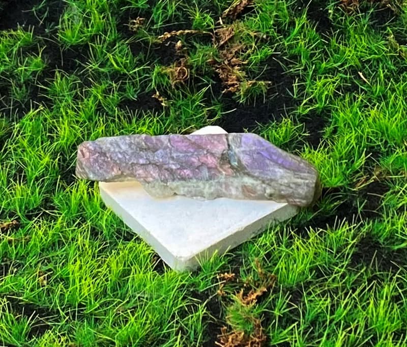 能量水晶擺件-幾何夢幻紫光拉長石 財運水晶 快速出貨 入厝禮物