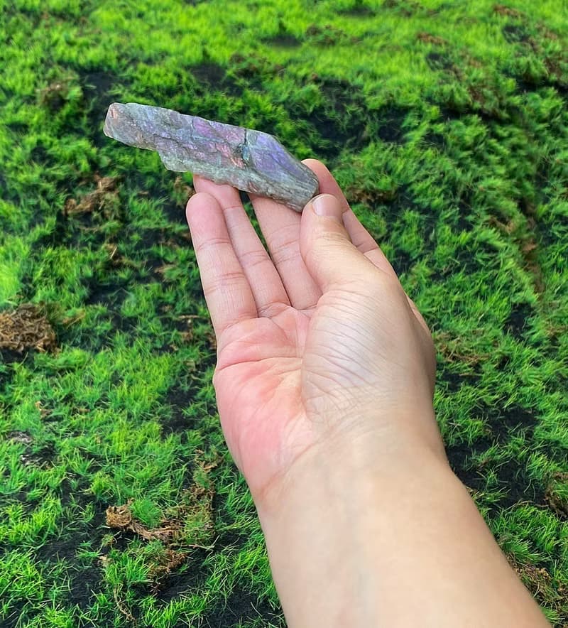 能量水晶擺件-幾何夢幻紫光拉長石 財運水晶 快速出貨 入厝禮物
