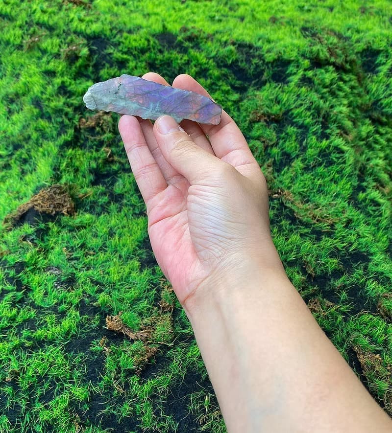 能量水晶擺件-幾何夢幻紫光拉長石 財運水晶 快速出貨 入厝禮物