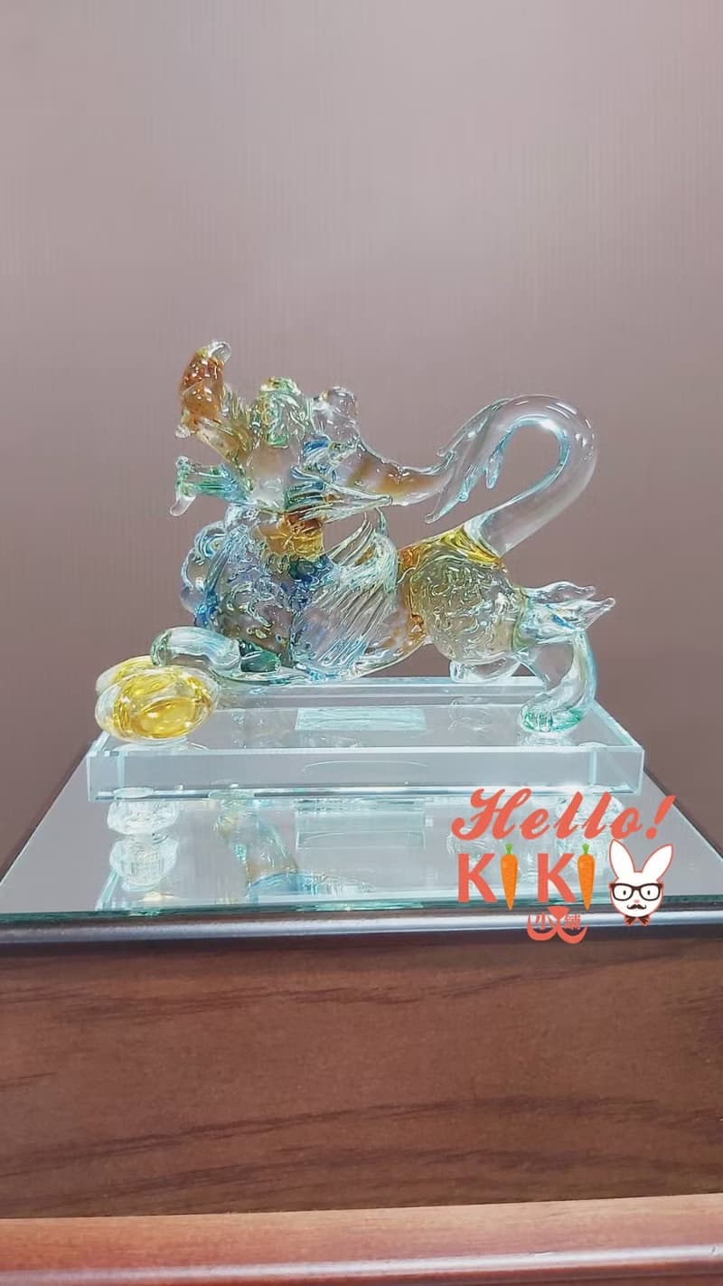 琉璃 麒麟獻瑞 升遷送禮 退休送禮 開幕送禮 新居落成送禮 喬遷