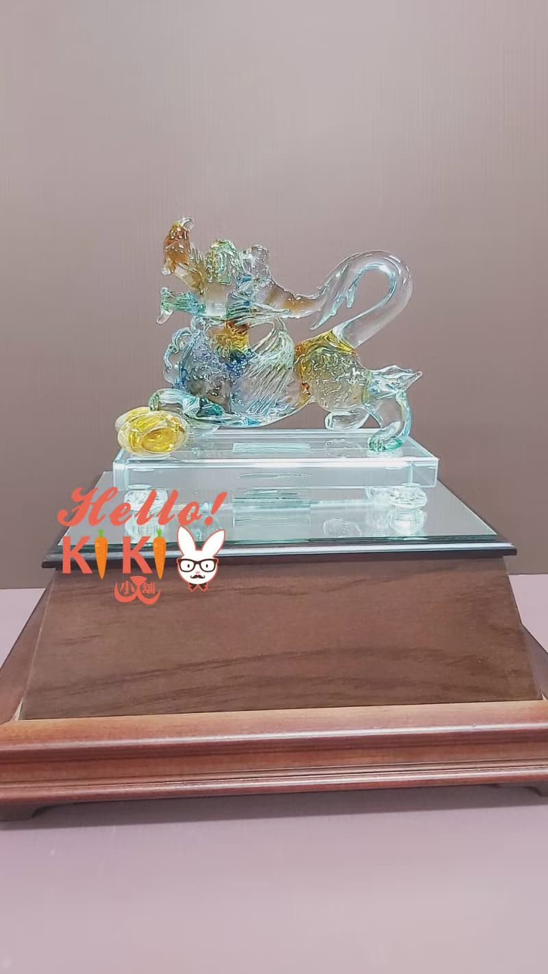 琉璃 麒麟獻瑞 升遷送禮 退休送禮 開幕送禮 新居落成送禮 喬遷