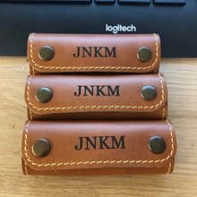 Personalized leather luggage handle wrap, luggage cover, grip bag,
