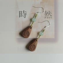 壹染指香飾 | 髻邊香 | 中式吉祥紋水滴耳墜 | 天然合香