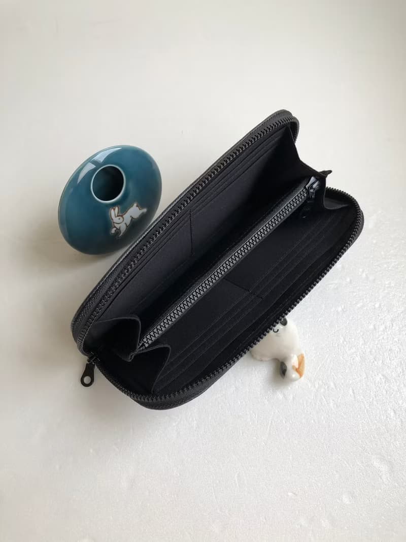 日本防水布【素面濃紺/素黑】-長夾/皮夾/零錢包/禮物