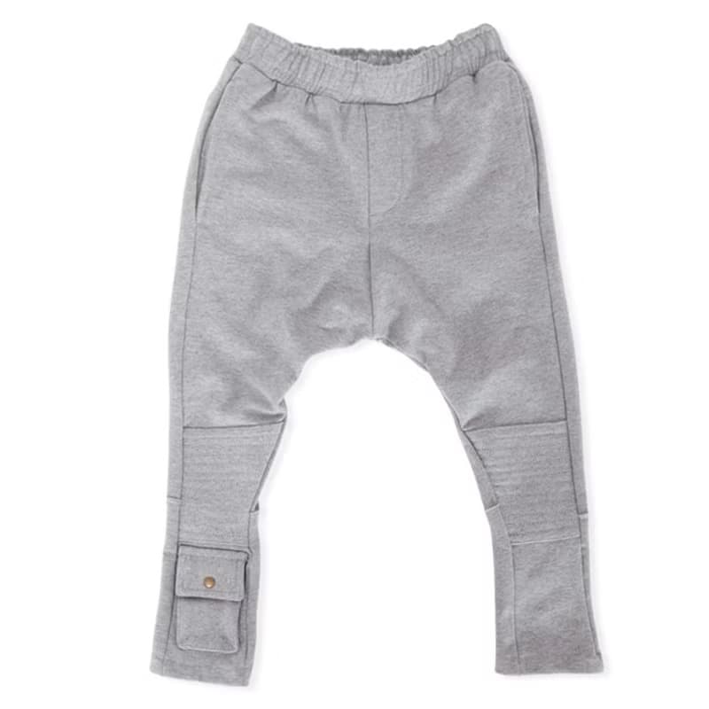 【瑞典童裝】高磅數有機棉哈倫褲7歲至8歲 灰色