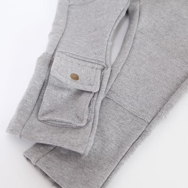 【瑞典童裝】高磅數有機棉哈倫褲7歲至8歲 灰色