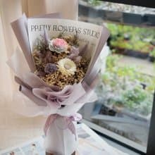 彩色索拉 乾燥花束. 情人節.七夕.父親節.節日送禮