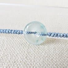 本命年【歲歲平安】冰飄花翡翠絲光編織手鍊*SW14*招財開運