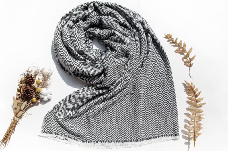 超大厚款喀什米爾Cashmere 針織圍巾 純羊絨圍巾 羊毛披巾 蓋毯巾