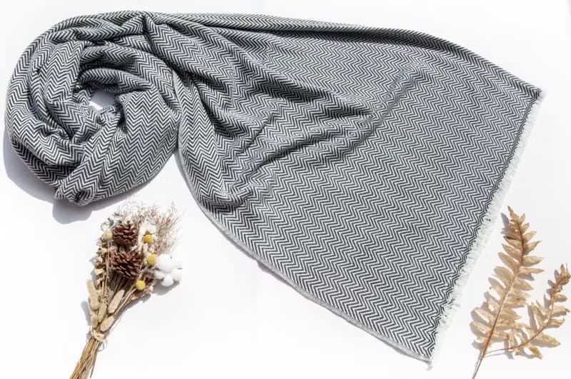 超大厚款喀什米爾Cashmere 針織圍巾 純羊絨圍巾 羊毛披巾 蓋毯巾