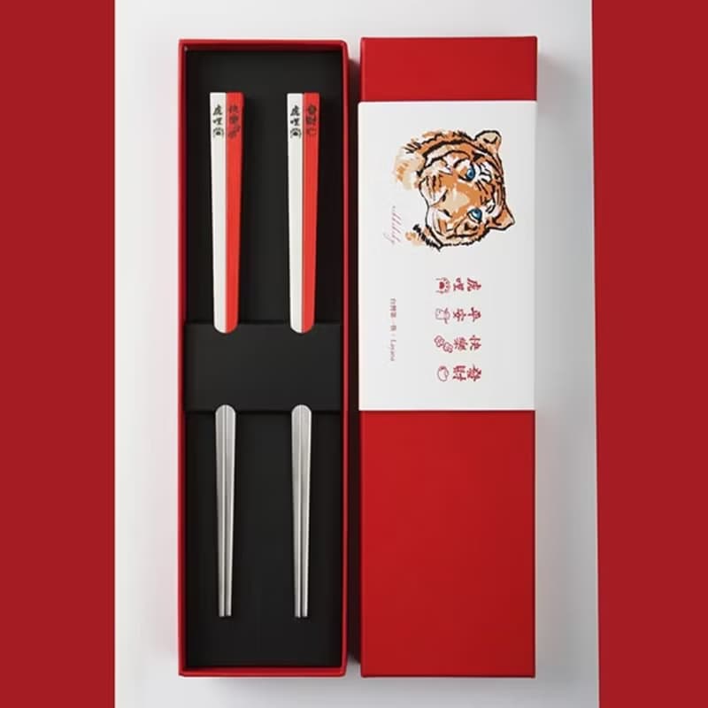 虎哩開運 餐具組 寶筷.筷盒