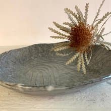 我行故我素泥燒手捏陶盤_陶器餐盤