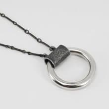 No.504 CIRCLE NECKLACES 圈型墜鍊-999純銀