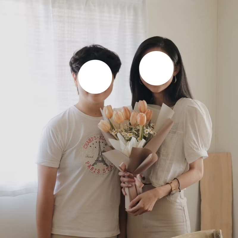 【拿一束浪漫走在路上】鮮花 鬱金香洋甘菊花束