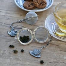 日本【SALUS 佐藤金屬】造型濾茶器 茶杯&茶壺