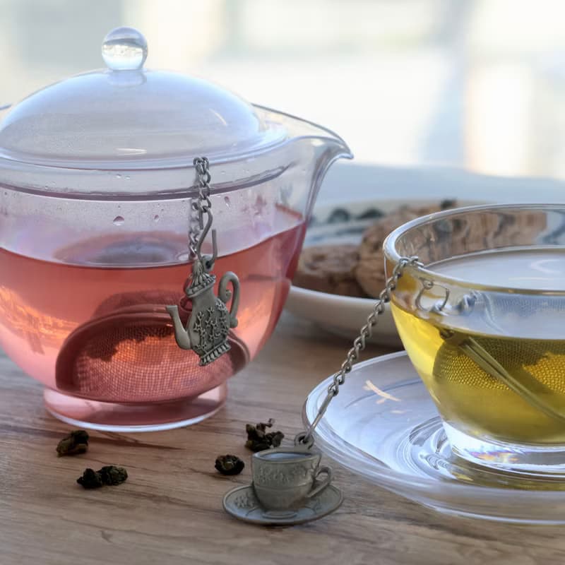 日本【SALUS 佐藤金屬】造型濾茶器 茶杯&茶壺