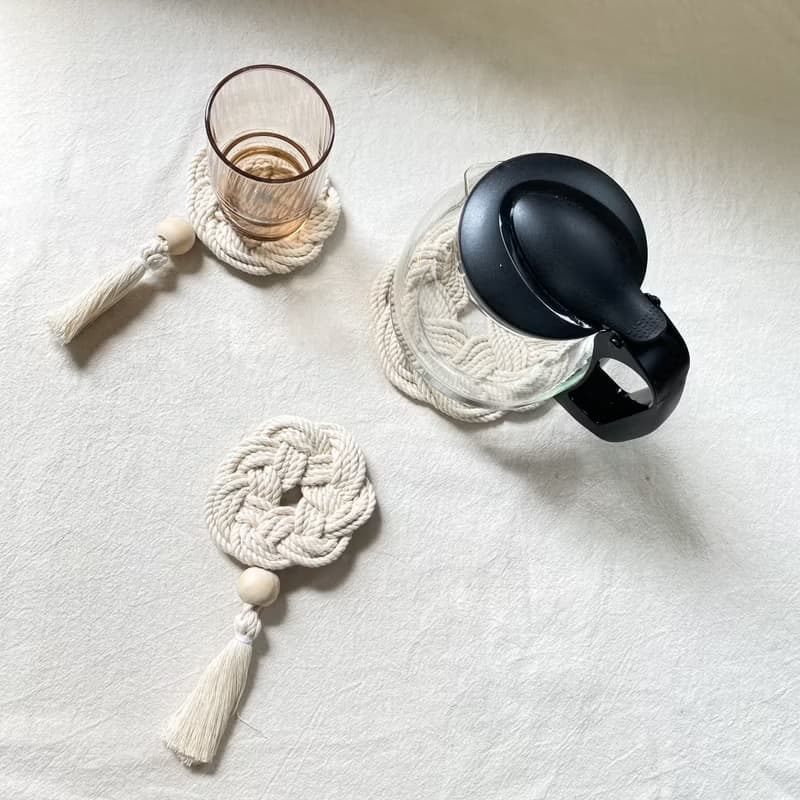 Macrame編織杯墊/茶壺墊