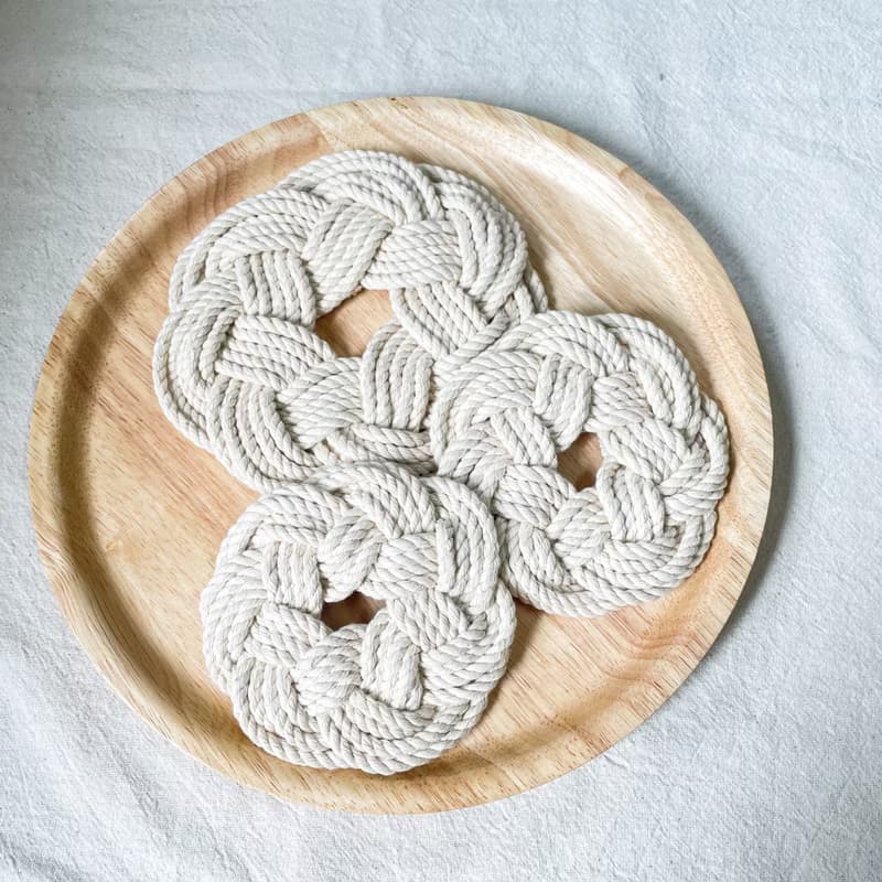 Macrame編織杯墊/茶壺墊