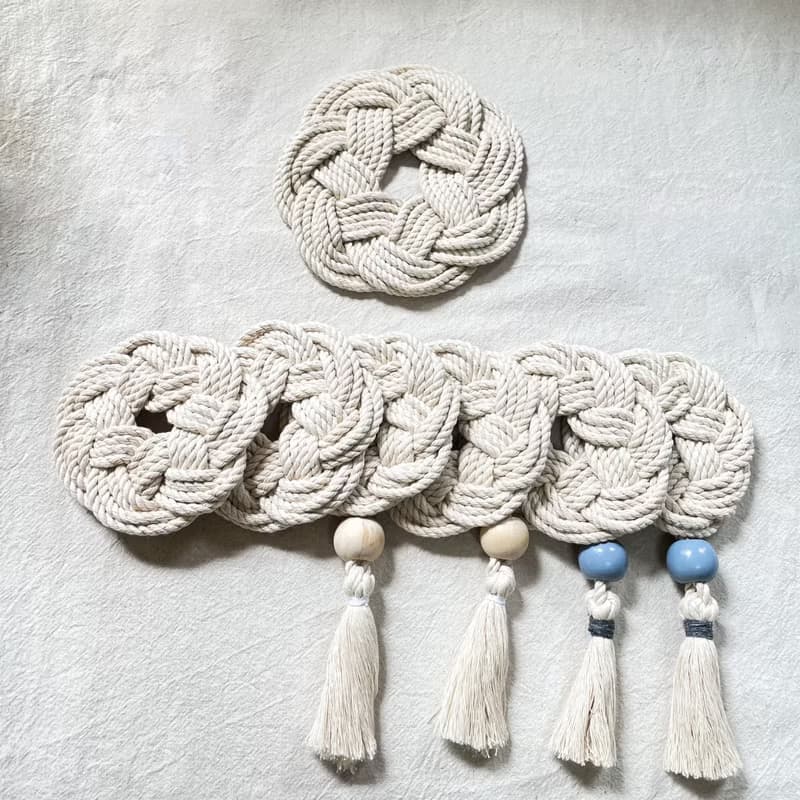 Macrame編織杯墊/茶壺墊