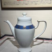 90年代古董茶壺 Celine 凱旋門 金線 陶瓷 西式茶壺 花瓶 禮物