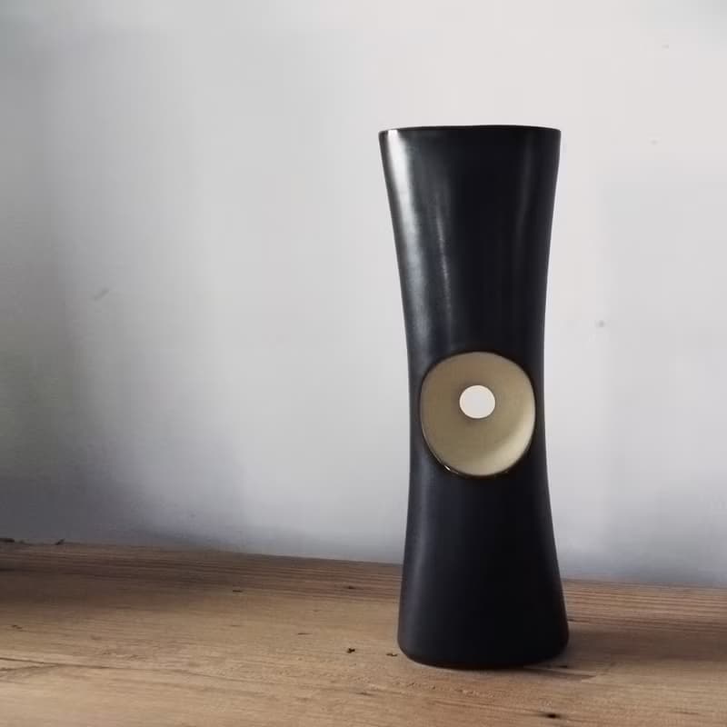 【3,co】管狀花器 F - 日本黑(原色內層)