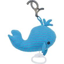 北歐童裝瑞典有機棉小鯨魚手工音樂拉鈴玩具【贈禮盒包裝】