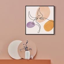 Happy 牛 Year - 方形掛畫/家居佈置/新年佈置/牛年/北歐/複製畫