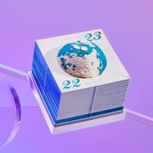 2025 3D 立體紙雕地球日曆【英文國際通用版】5色可選 - 順豐空運