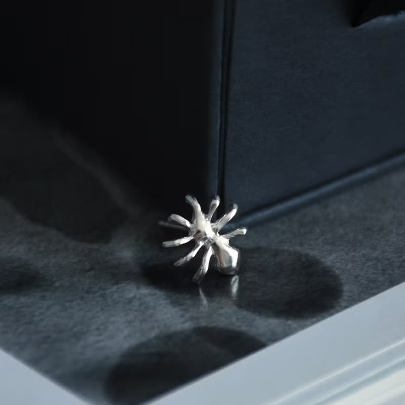 喜蟲天降 925銀蜘蛛耳飾喜蛛兆喜純銀耳釘