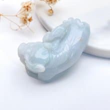 【招財神獸】冰糯翡翠貔貅吊飾 | 天然緬甸玉翡翠A貨