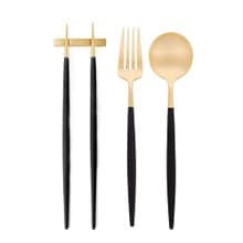 葡萄牙 Cutipol  GOA  黑金 中餐三件組(叉匙筷)