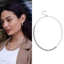 NCT, ENHYPEN PICK | PEARL BB GREY CHAIN NECKLACE