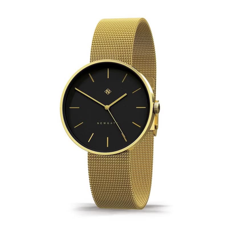 Newgate-DRUMLINE-古銅黑-不鏽鋼米蘭帶-40mm