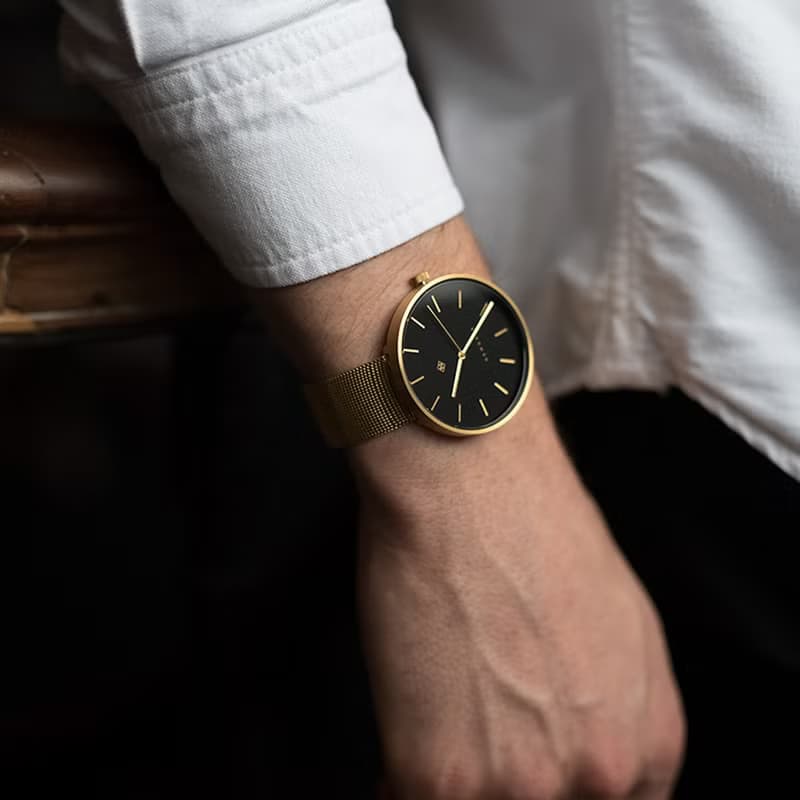 Newgate-DRUMLINE-古銅黑-不鏽鋼米蘭帶-40mm