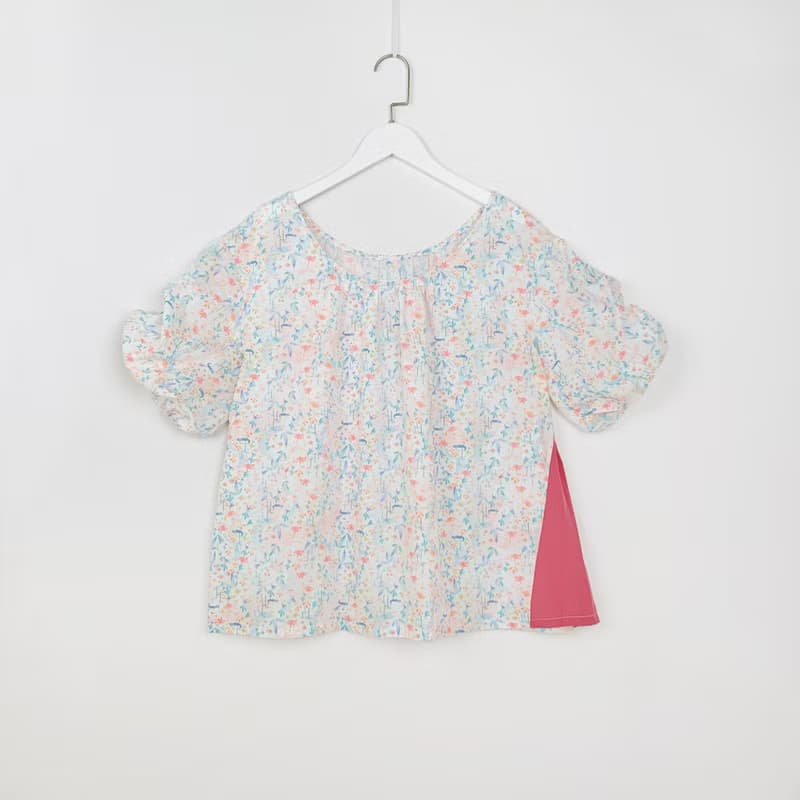 雨林花園抽褶上衣