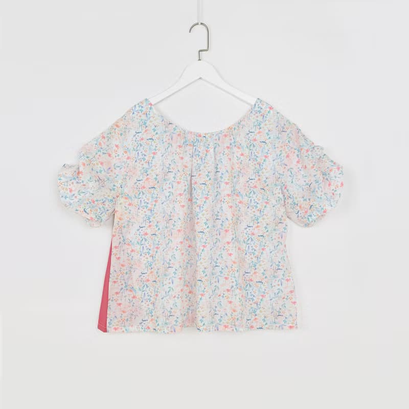 雨林花園抽褶上衣