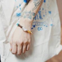 【Flyaway】夢遊 原創輕復古異域風手工混石手鍊 百年琉璃捷克珠