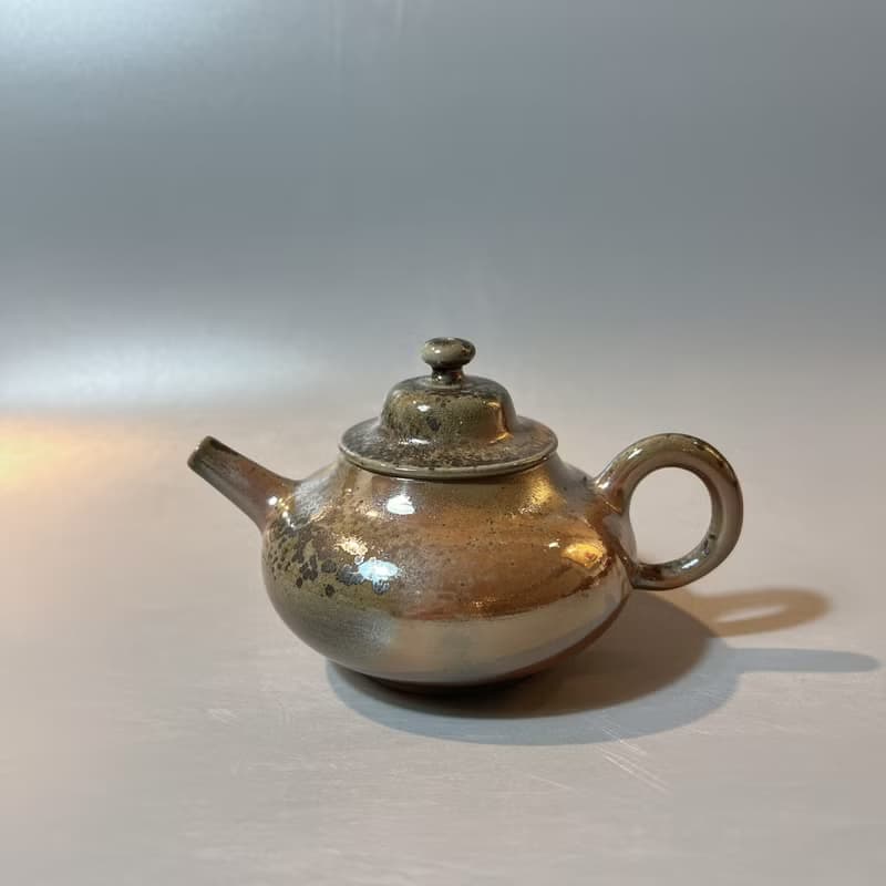柴燒古樸金彩茶壺 / 古典茶壺 / 小平凡手作