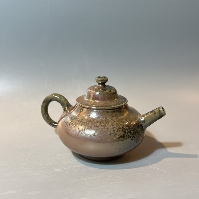 柴燒古樸金彩茶壺 / 古典茶壺 / 小平凡手作