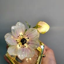 【沾浸藝術•玻璃飾盒】海葵花。小夜燈。生日禮物