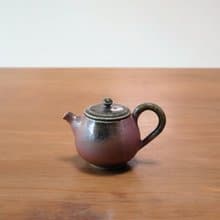 朱泥 柴燒陶手工小茶壺