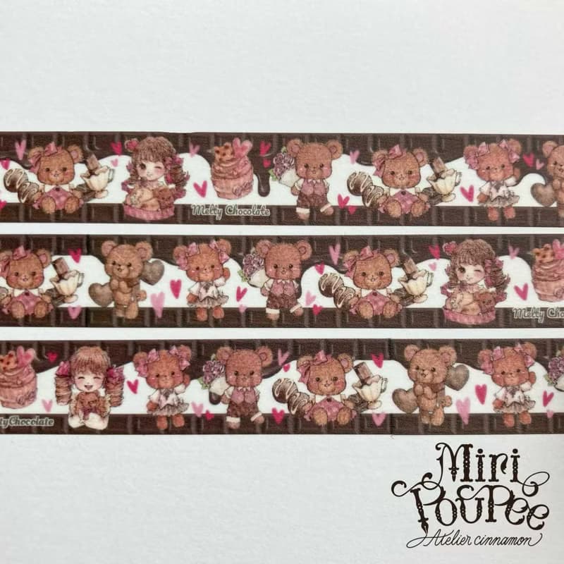 美紋膠帶　巧克力圖案