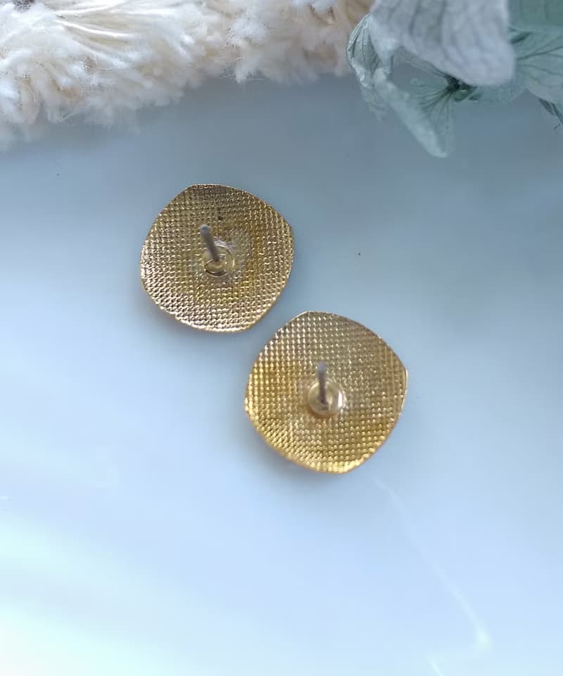Vintage Jewelry 西洋古董飾品 景泰藍 小花卉 小巧 針式耳環