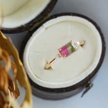 Bicolor Tourmaline Ring