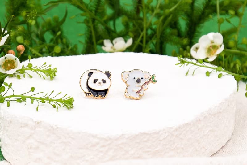 大熊貓 Panda 山系可愛動物 夾式耳環 生日禮物 紙盒包裝