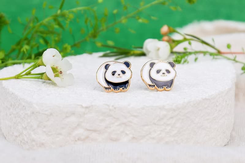 大熊貓 Panda 山系可愛動物 夾式耳環 生日禮物 紙盒包裝