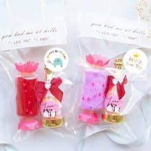 活動小禮物 糖果毛巾+貓起來愛LOVE香檳糖果瓶(迷你粉彩棉花糖)